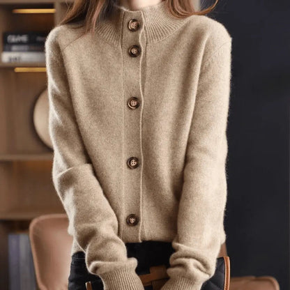 Penelope | Women's Cashmere Cardigan with Button Closure