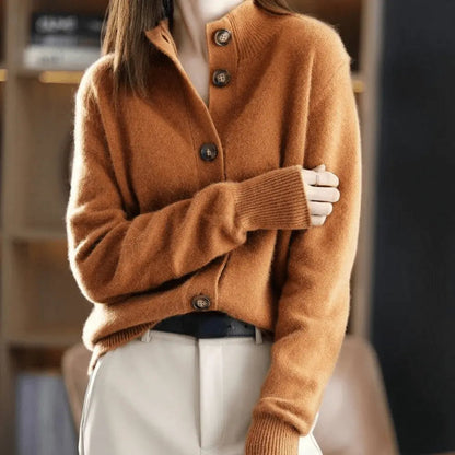 Penelope | Women's Cashmere Cardigan with Button Closure