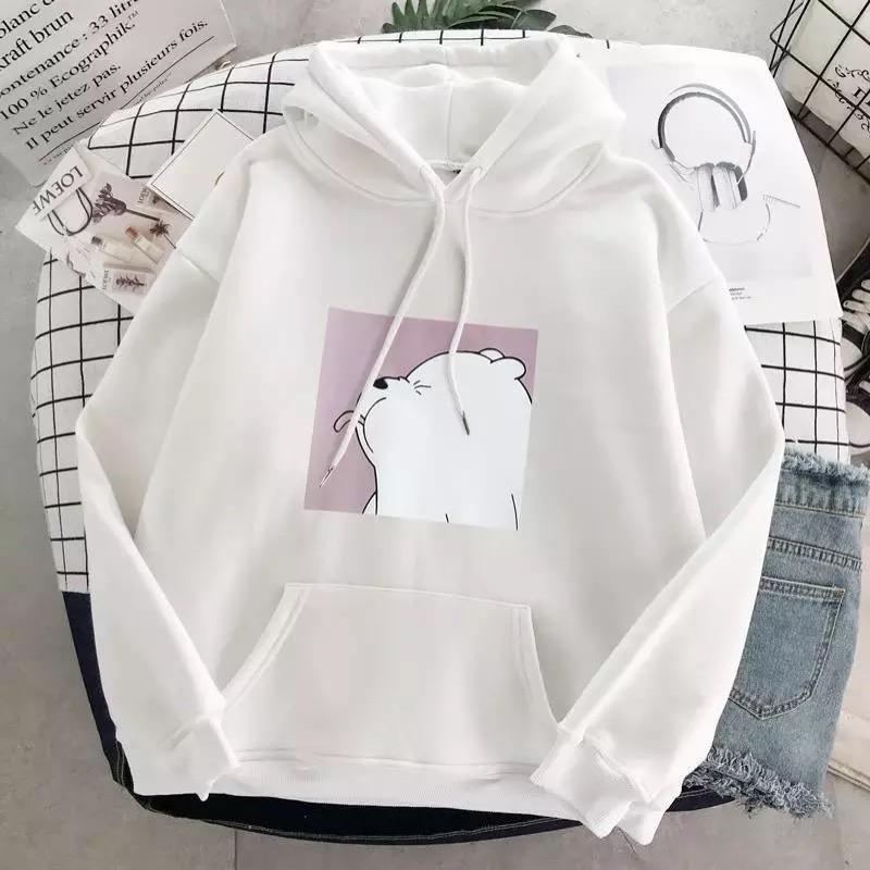 Mila | Oversized Hoodie with Bear Print and Soft Material