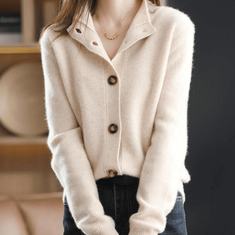 Penelope | Women's Cashmere Cardigan with Button Closure