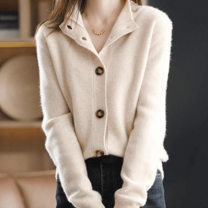 Penelope | Women's Cashmere Cardigan with Button Closure