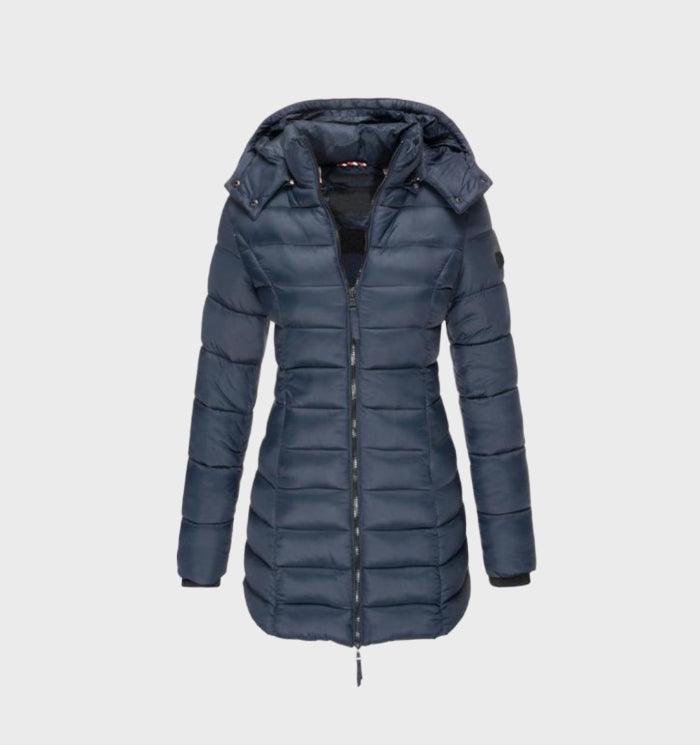 Lillian | Long Puffer Jacket with Soft Lining and Hood