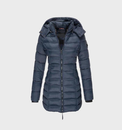 Lillian | Long Puffer Jacket with Soft Lining and Hood