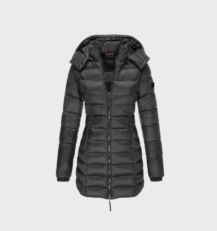 Lillian | Long Puffer Jacket with Soft Lining and Hood