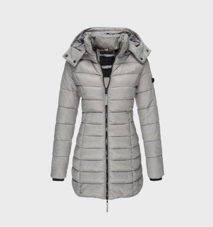 Lillian | Long Puffer Jacket with Soft Lining and Hood