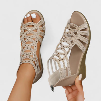 Harriet | Women’s Strappy Gladiator Sandals With Cutout Design