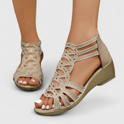 Harriet | Women’s Strappy Gladiator Sandals With Cutout Design