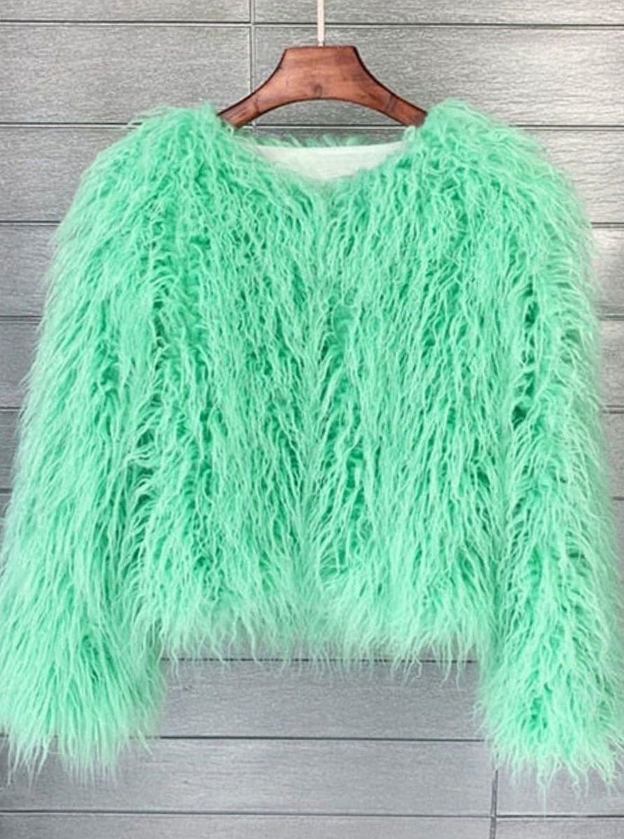 Donna | Women's Fluffy Faux Fur Short Jacket