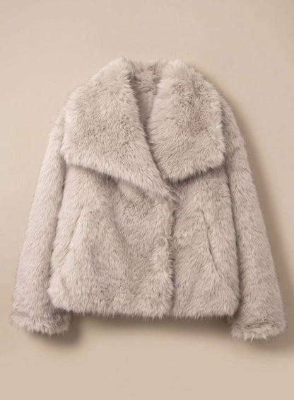 Emily | Women's Faux Fur Short Coat for Autumn