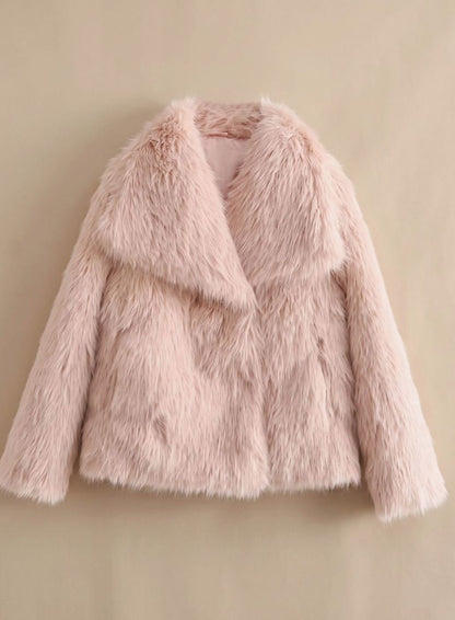 Emily | Women's Faux Fur Short Coat for Autumn