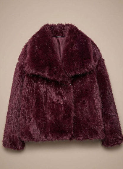 Emily | Women's Faux Fur Short Coat for Autumn