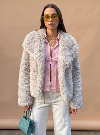 Emily | Women's Faux Fur Short Coat for Autumn