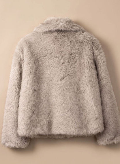 Emily | Women's Faux Fur Short Coat for Autumn