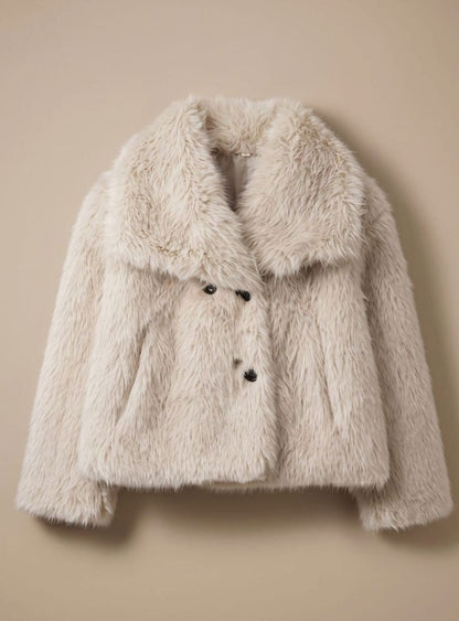 Emily | Women's Faux Fur Short Coat for Autumn