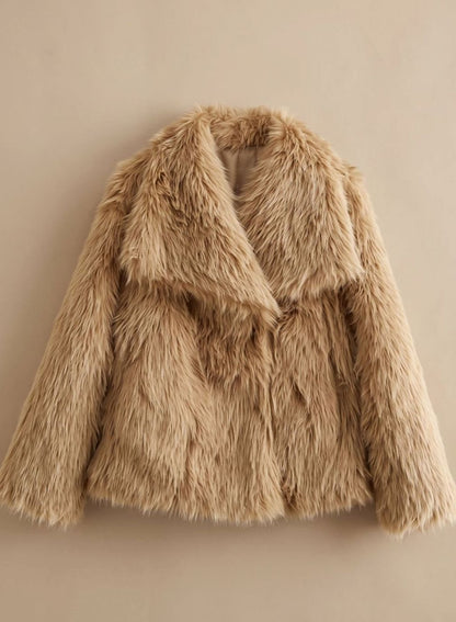 Emily | Women's Faux Fur Short Coat for Autumn