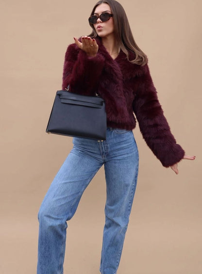 Michelle | Women's Short Faux Fur Winter Jacket