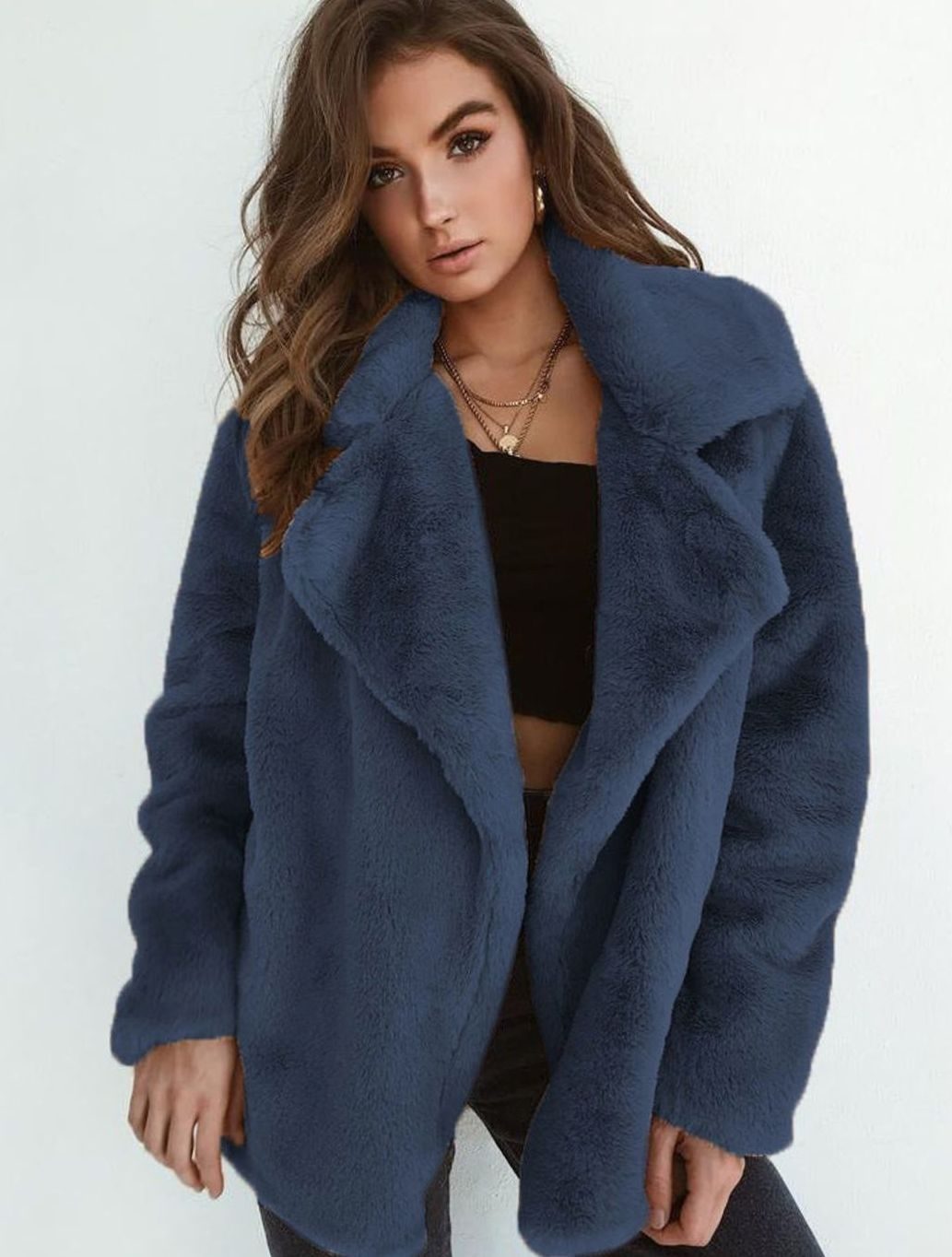 Amanda | Women's Oversized Teddy Faux Fur Coat