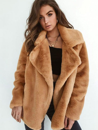 Amanda | Women's Oversized Teddy Faux Fur Coat