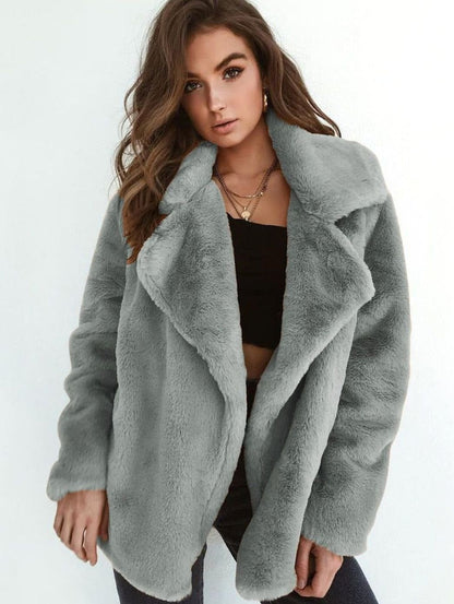 Amanda | Women's Oversized Teddy Faux Fur Coat