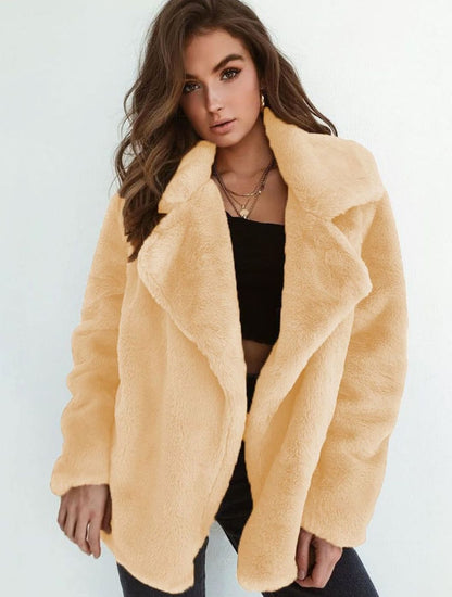 Amanda | Women's Oversized Teddy Faux Fur Coat