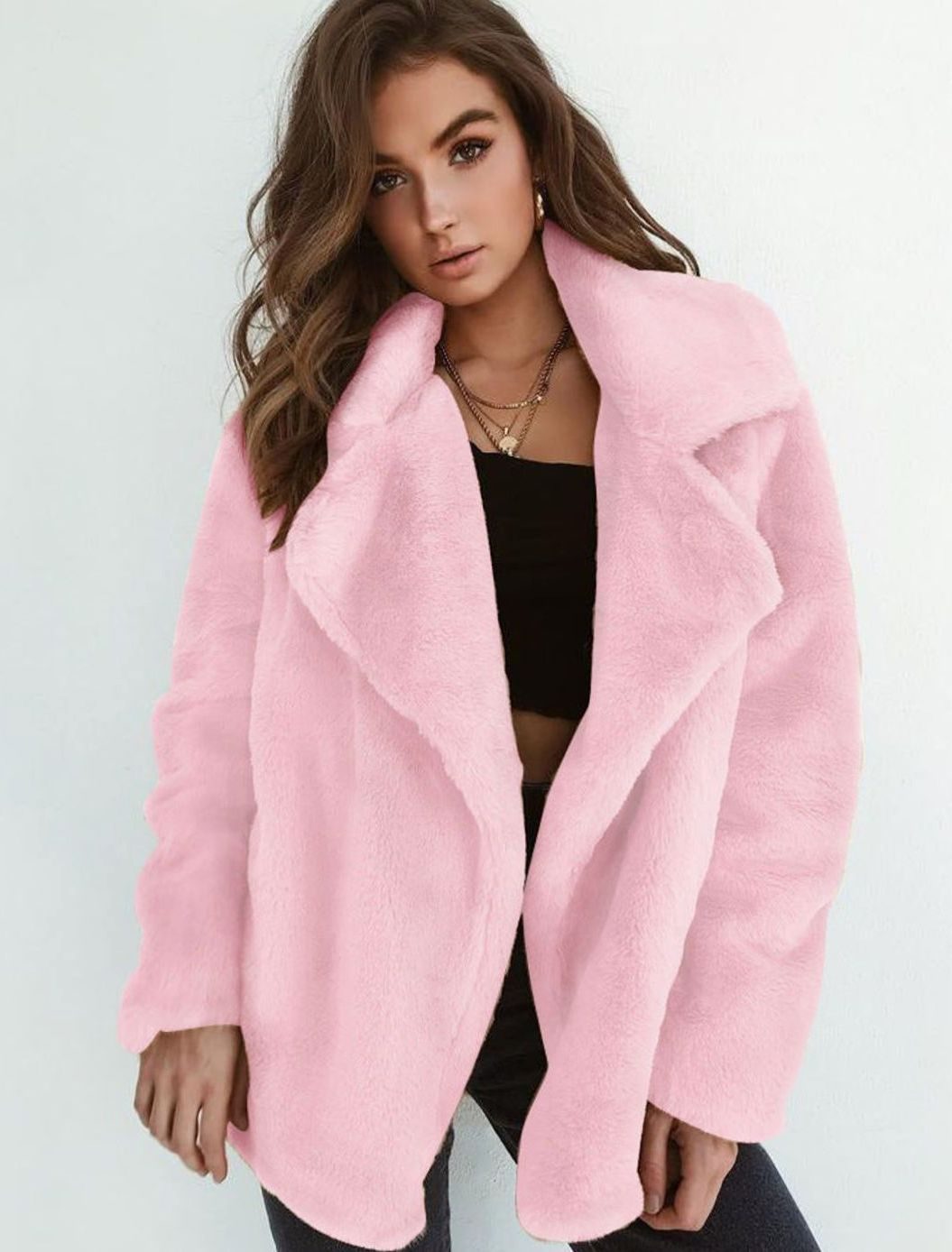 Amanda | Women's Oversized Teddy Faux Fur Coat