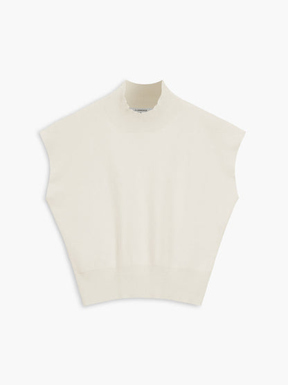 Audrey | Women's casual top with mock neck short sleeves
