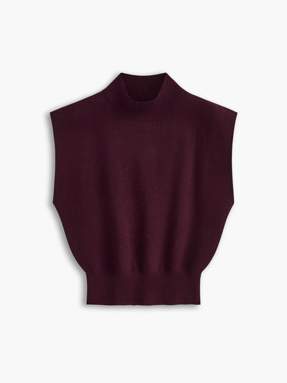Audrey | Women's casual top with mock neck short sleeves