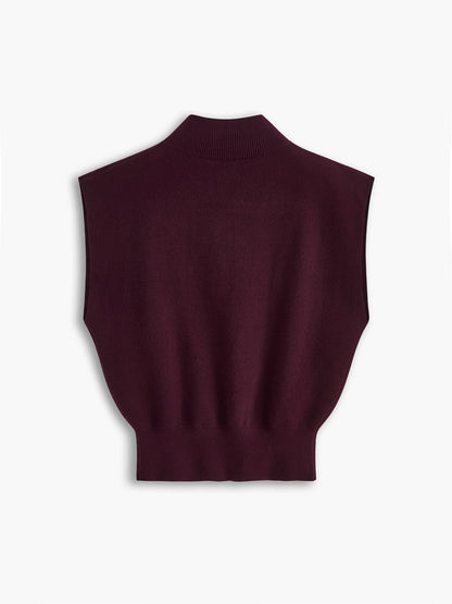 Audrey | Women's casual top with mock neck short sleeves