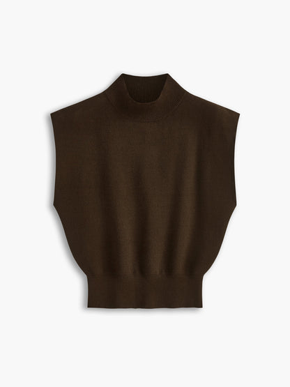 Audrey | Women's casual top with mock neck short sleeves