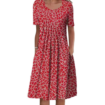 Madison | Women’s Stylish Floral Midi Dress With Pockets