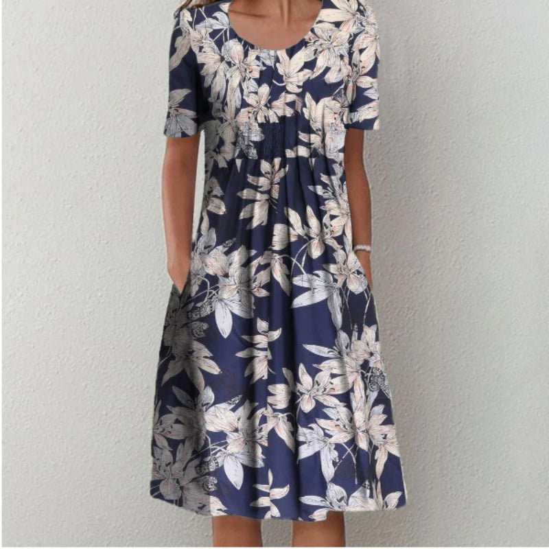 Madison | Women’s Stylish Floral Midi Dress With Pockets