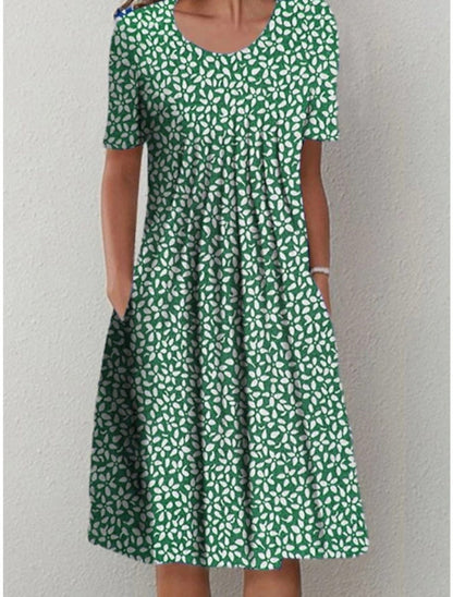 Madison | Women’s Stylish Floral Midi Dress With Pockets