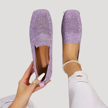 Cassidy | Women's Knit Flats with Slip-On Style