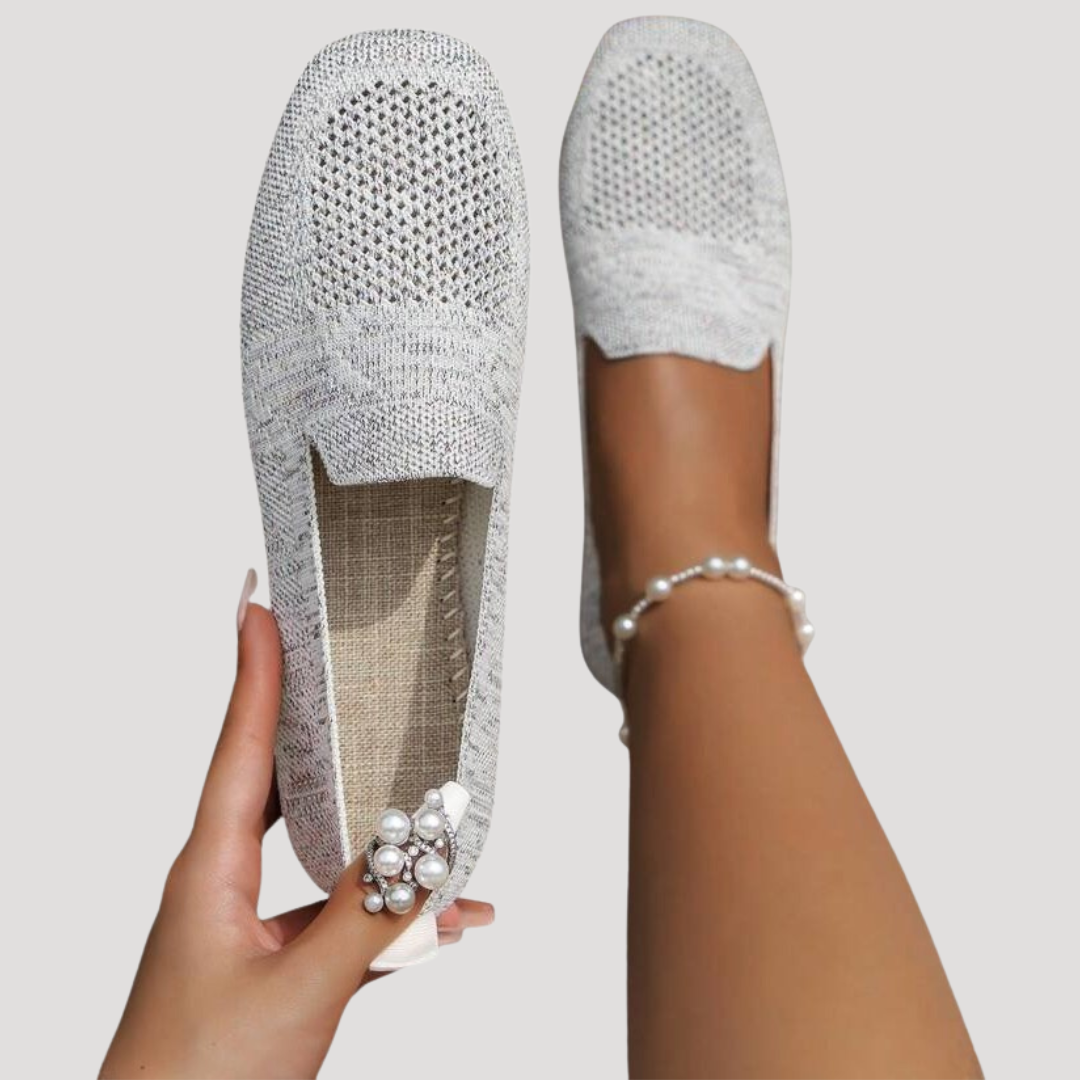 Cassidy | Women's Knit Flats with Slip-On Style