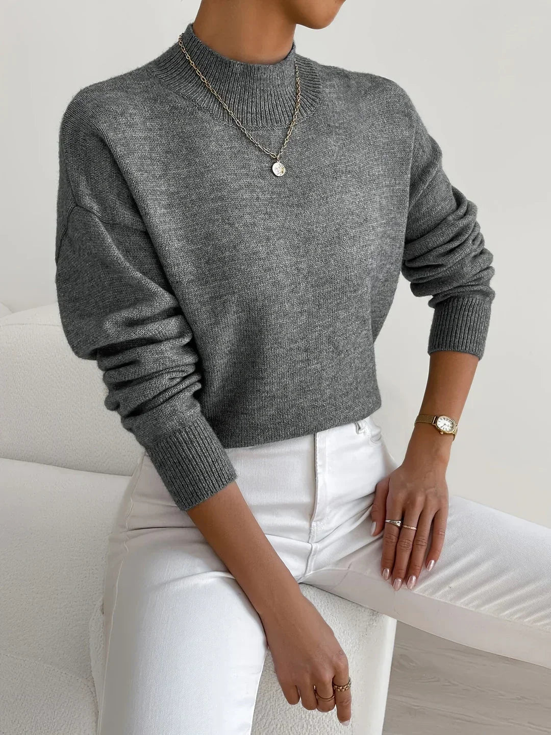 Elspeth | Elegant Turtleneck Sweater with Relaxed Fit