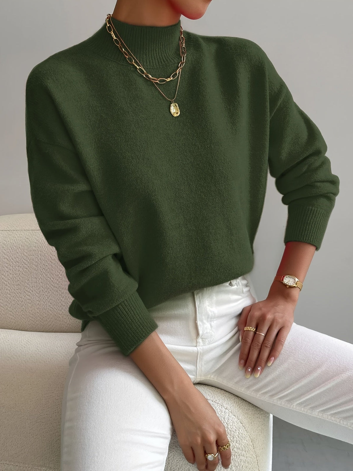 Elspeth | Elegant Turtleneck Sweater with Relaxed Fit