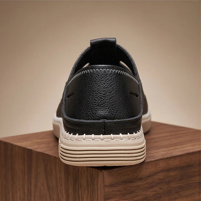 Marlon | Men’s leather fisherman sandals with closed toe