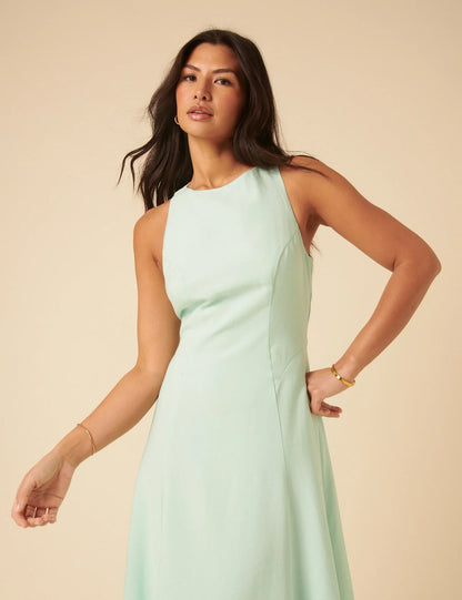 Grace | Women’s elegant slim fit classic midi dress