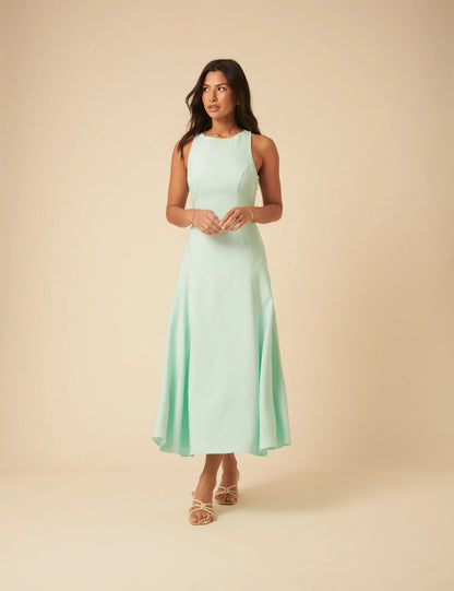 Grace | Women’s elegant slim fit classic midi dress