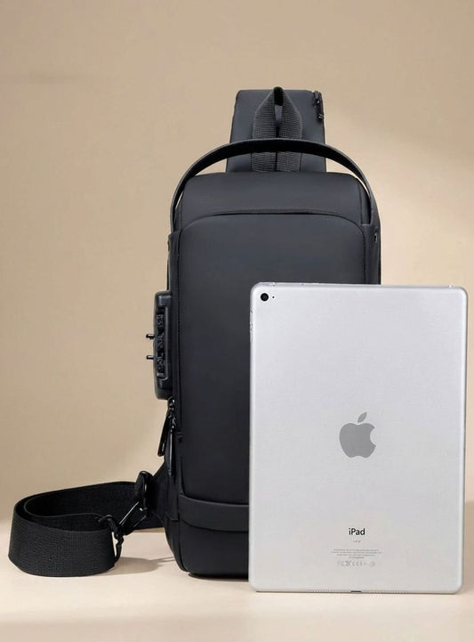 Theodore | Men's Water-Repellent Shoulder Bag with USB Port