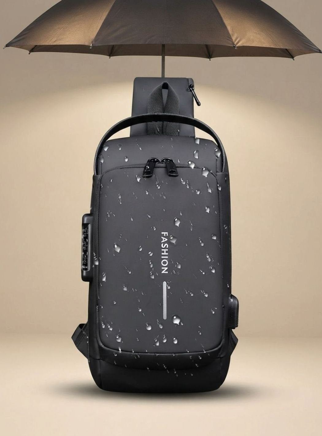Theodore | Men's Water-Repellent Shoulder Bag with USB Port