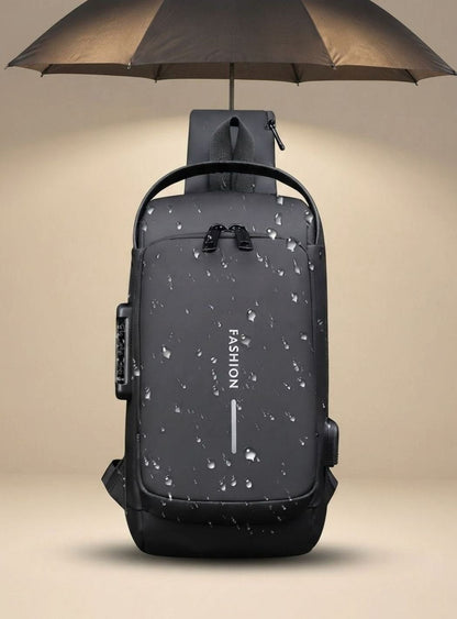 Theodore | Men's Water-Repellent Shoulder Bag with USB Port