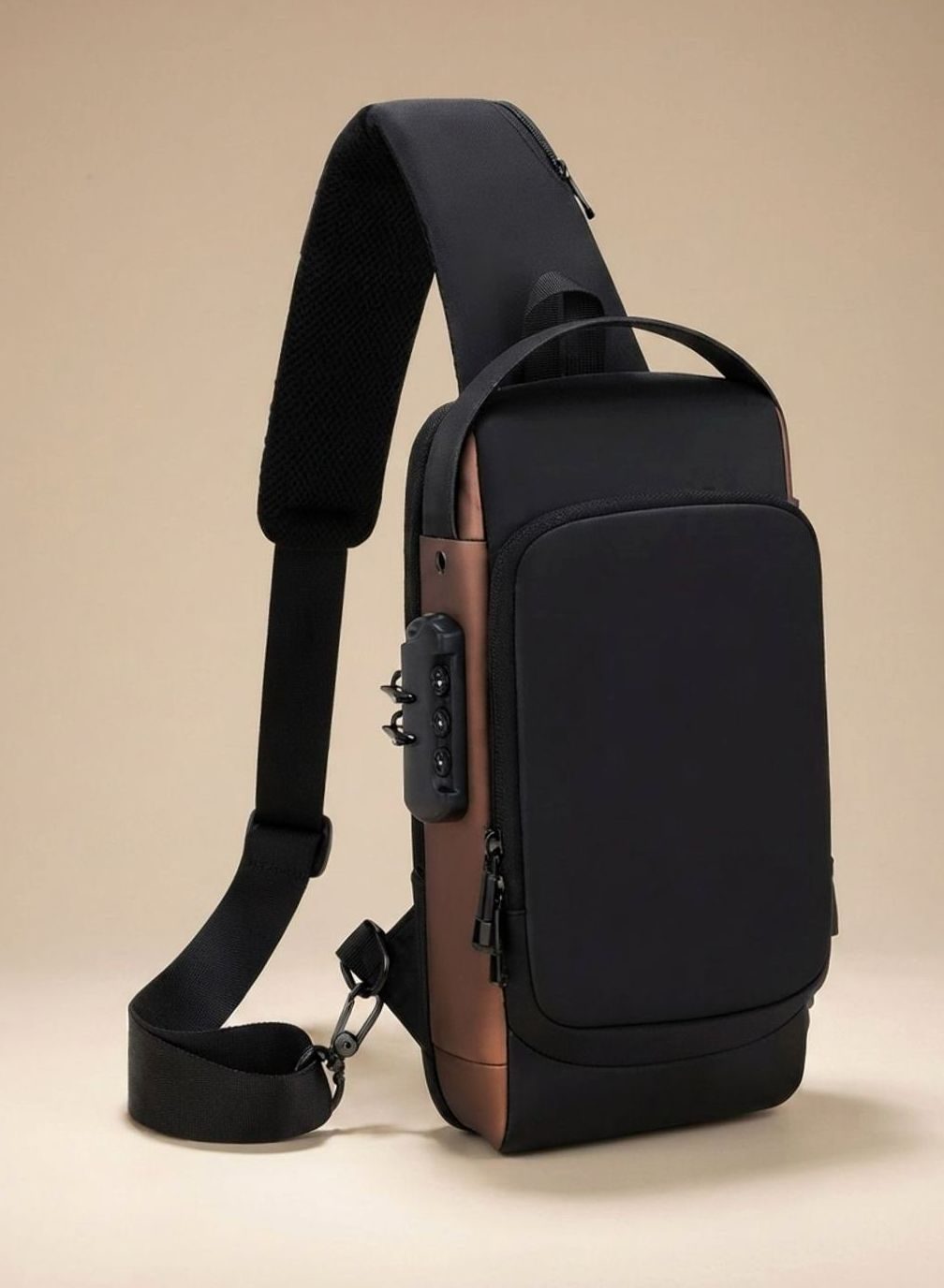 Theodore | Men's Water-Repellent Shoulder Bag with USB Port