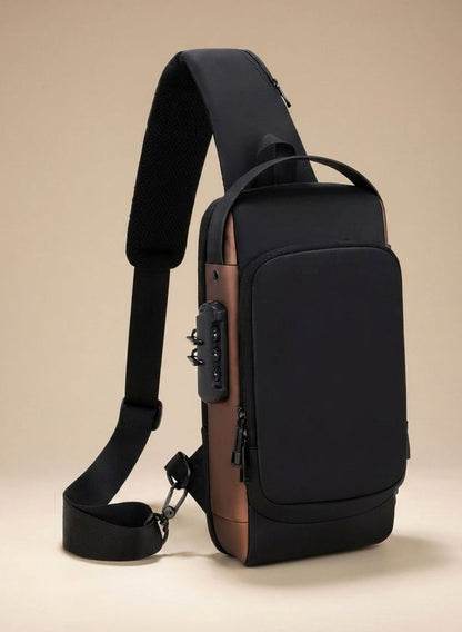 Theodore | Men's Water-Repellent Shoulder Bag with USB Port