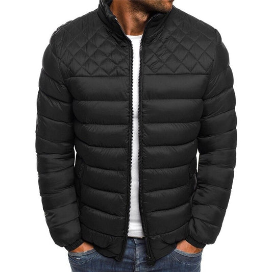 Nicholas | Elegant Puffer Winter Jacket with Stand Collar