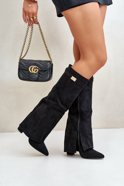 Evelyn | Chic Elegant Knee-high Boots with Buckle Strap