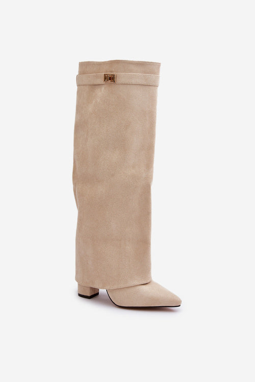 Evelyn | Chic Elegant Knee-high Boots with Buckle Strap
