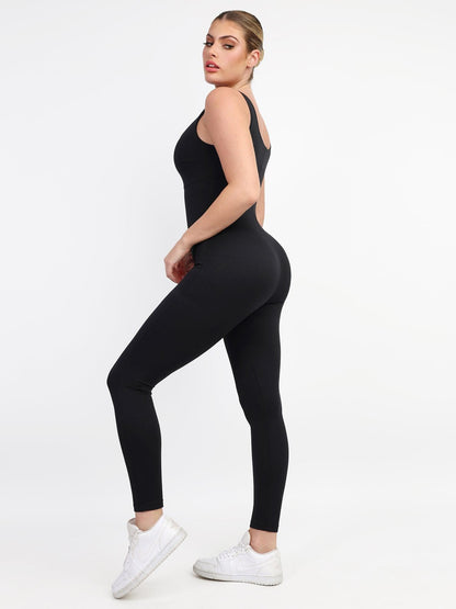 Scarlett | Sleeveless Workout Jumpsuit with Square Neck