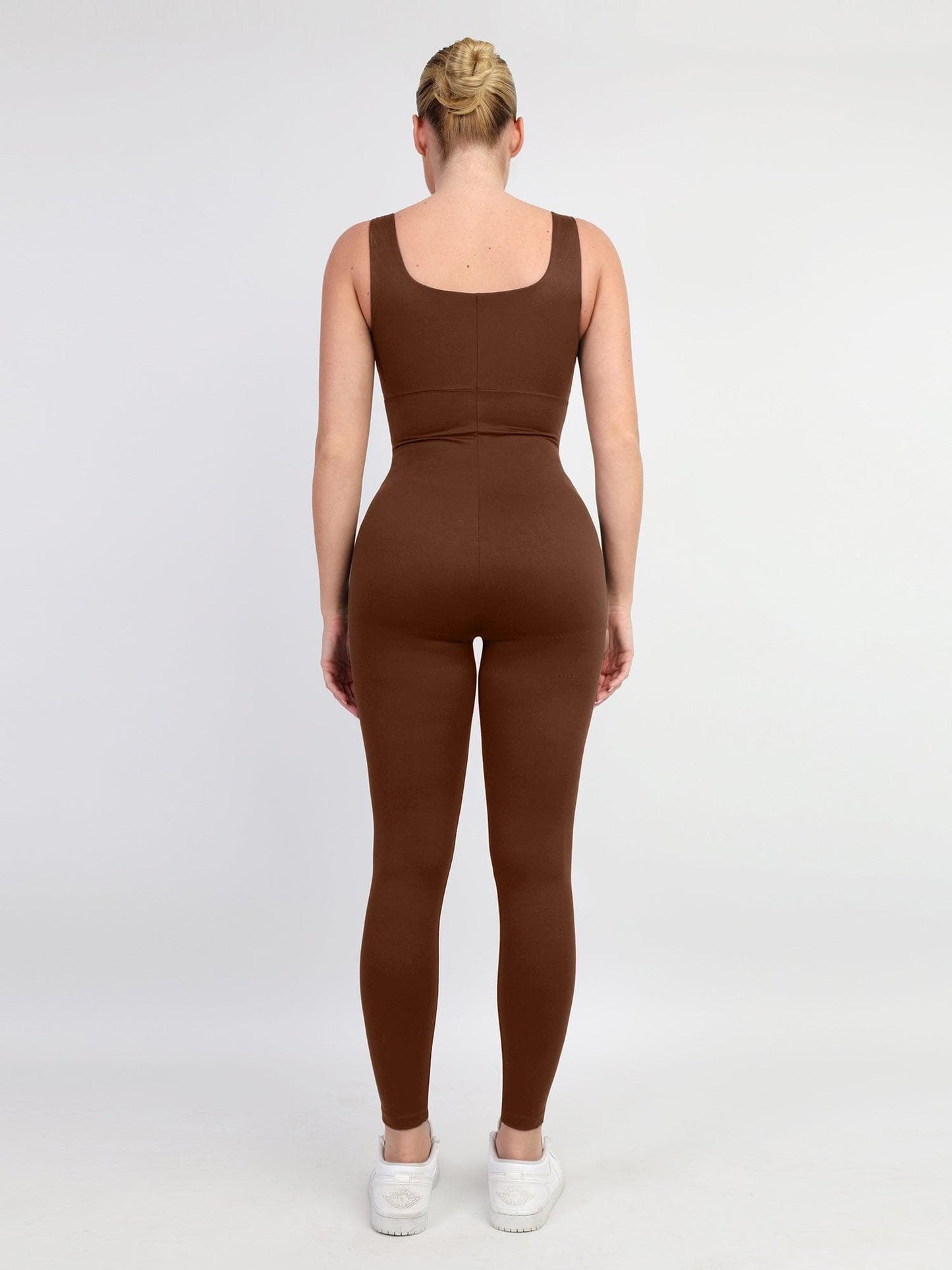 Scarlett | Sleeveless Workout Jumpsuit with Square Neck