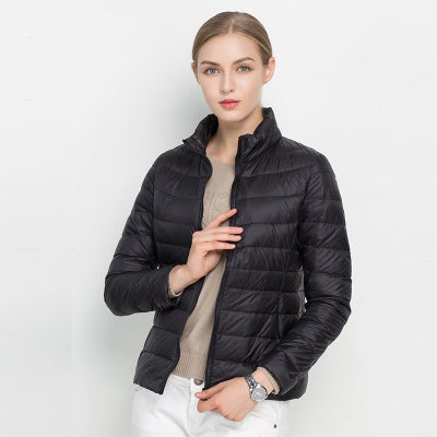 Elizabeth | Lightweight Down Jacket with Stand Collar